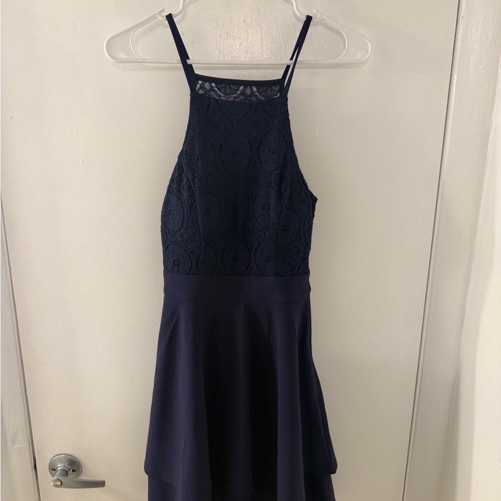 Elegant Navy Blue Kids Dress